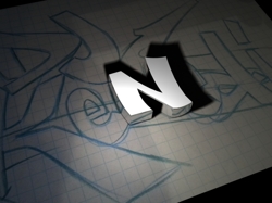 Dj Kenedi 3d logo sample
