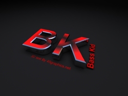 3d text for bass kid