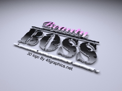 3d logo design for beauty boss