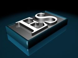 3D logo design for es (Echo Study) company in los angeles ca. 