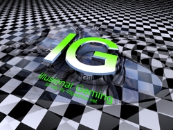 3d logo design for illusional gaming