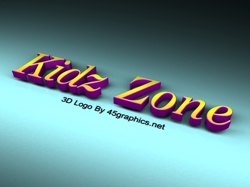 3d text for kidz zone