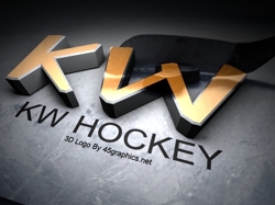 3d logo design for kw hokey.