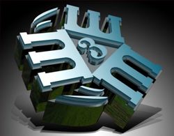 3d logo created into 3d for triple-m designs. it also was used to create marketing material.