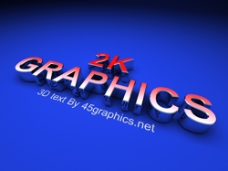 3d logo design for 2k graphics