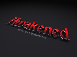 3d logo design for awakened.