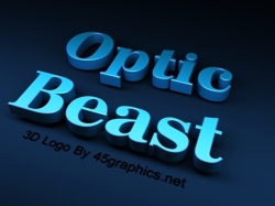 3d text for optic beast