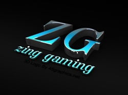 3d logo design for zing gaming