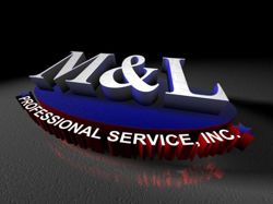 3d logo design for M&L pro clean. 3d logo will be used for printed material to promote business in the san diego area.