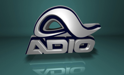 Adio 3d logo sample.