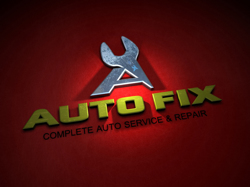 Auto Fix 3d logo design sample. San Diego California.