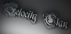 3d logo for Felocity Clan.