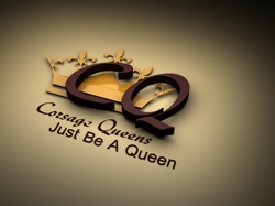3d logo for CQ corsage Queens.