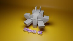 Object 45 3d logo