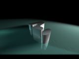 Question mark logo created to a 3D logo for a background screen saver.