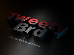 3d logo for tweety brd