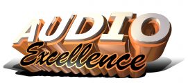 3d logo created for audio excellence. custom cars and stereos.